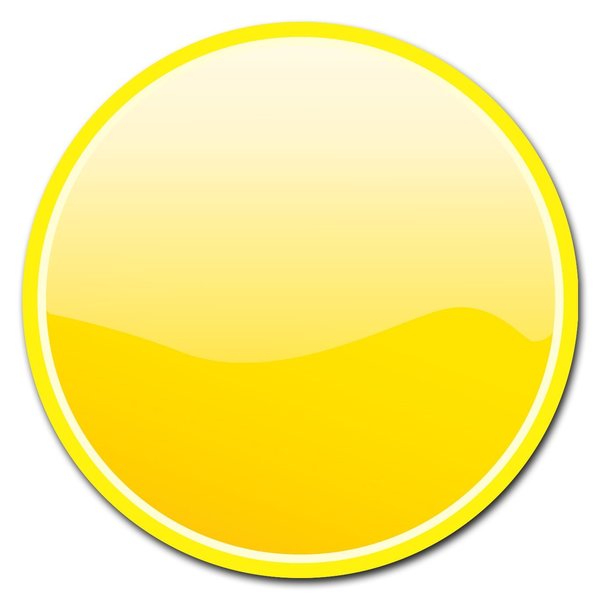 Signmission Yellow Circle Vinyl Laminated Decal D-8-CIR-Yellow